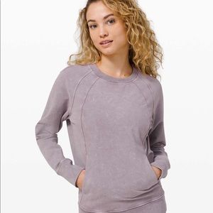 lululemon Scuba Crew NWT 4 Washed Lunar Rock